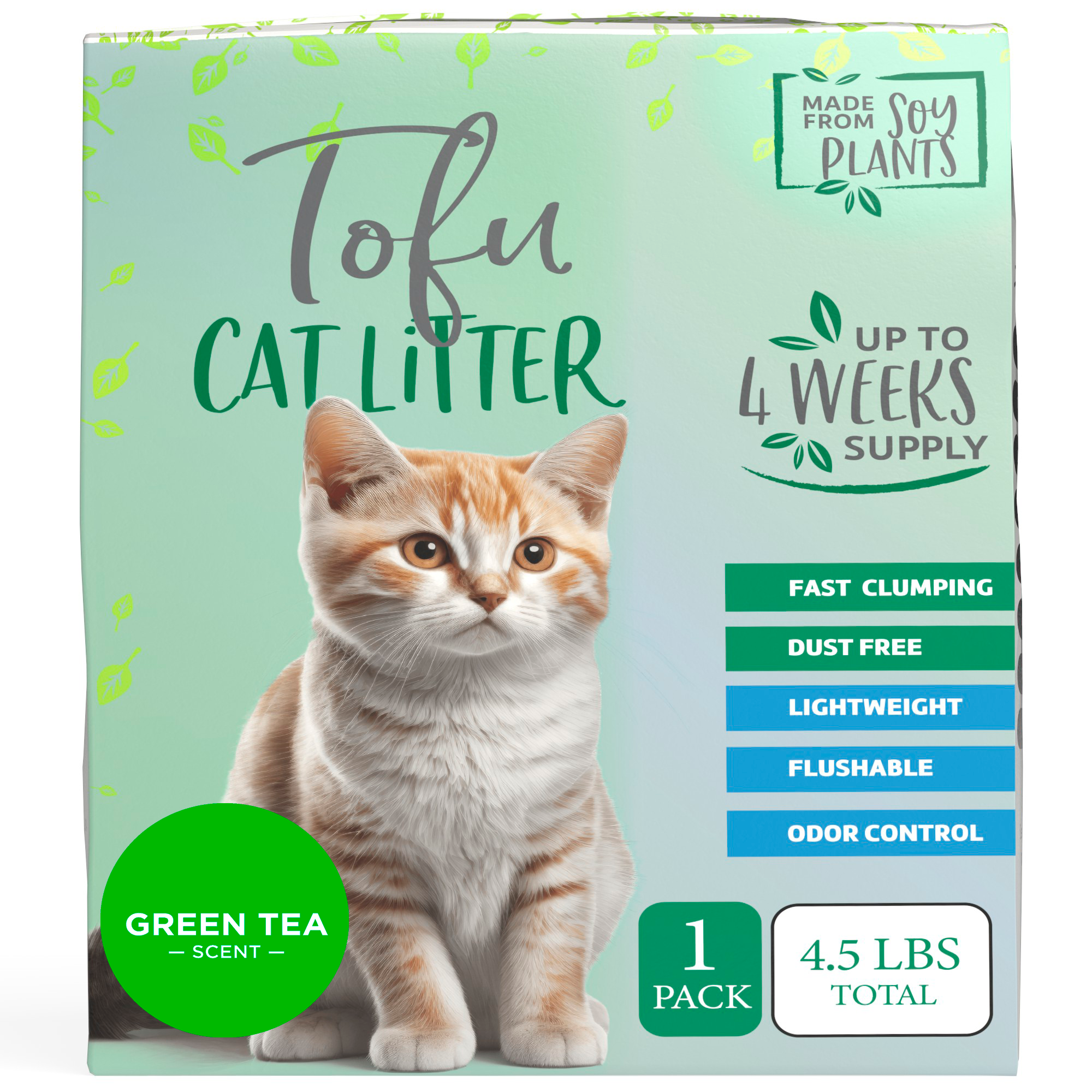 Natural Paw Pellet Tofu Cat Litter for Traditional & Sifting Litter Boxes