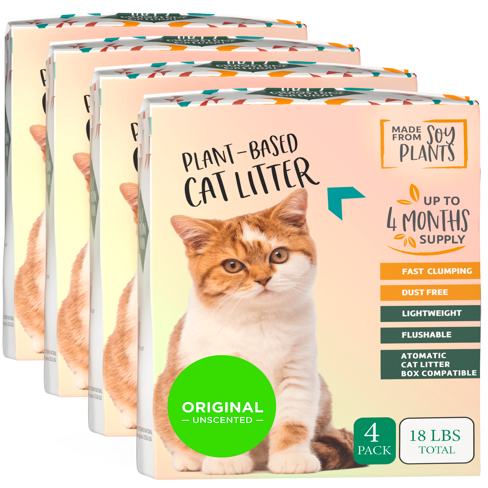 ORI Granular Tofu Cat Litter for Automatic Self-Cleaning Litter Boxes