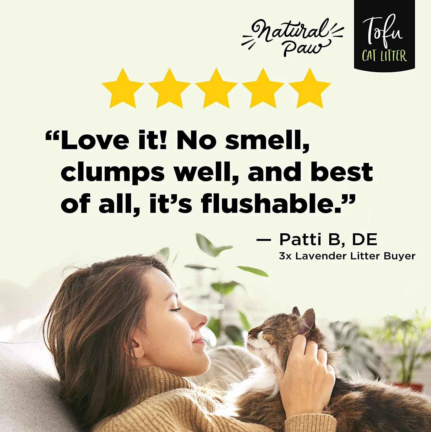 Natural Paw Pellet Tofu Cat Litter for Traditional & Sifting Litter Boxes
