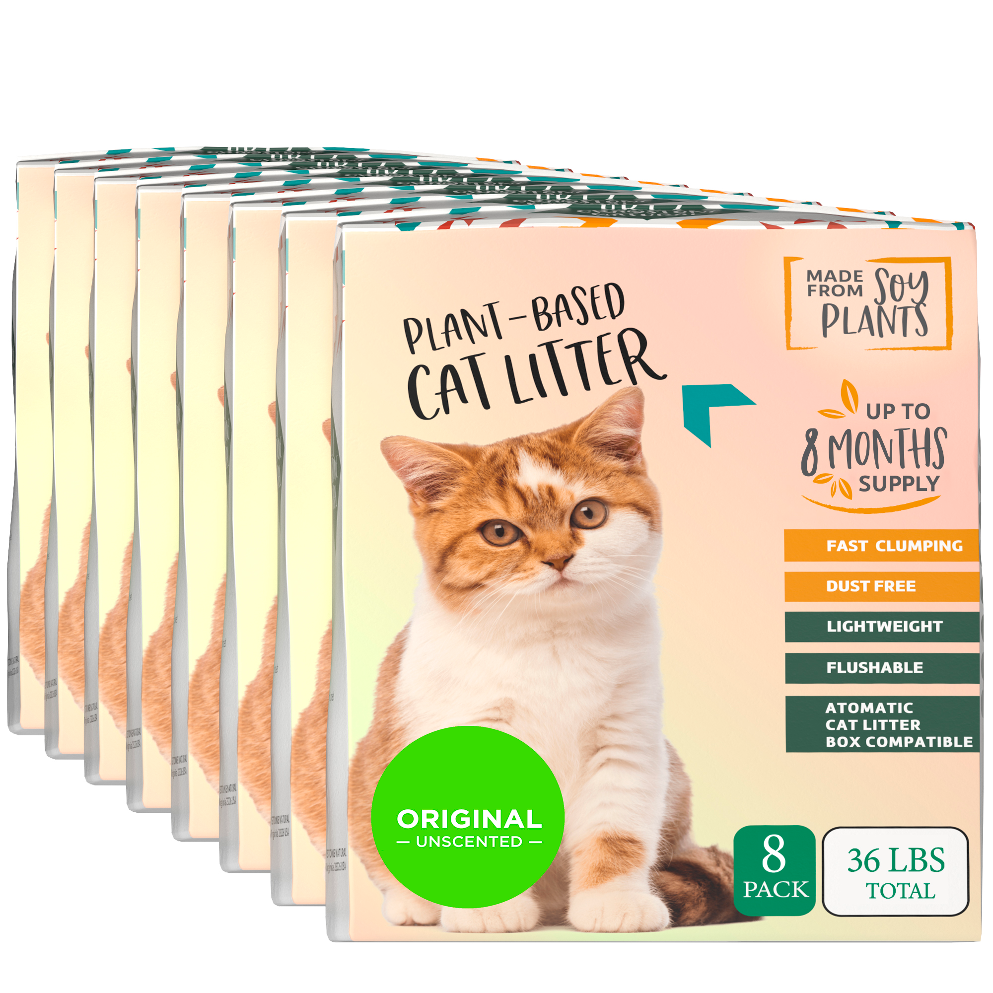 ORI Granular Tofu Cat Litter for Automatic Self-Cleaning Litter Boxes