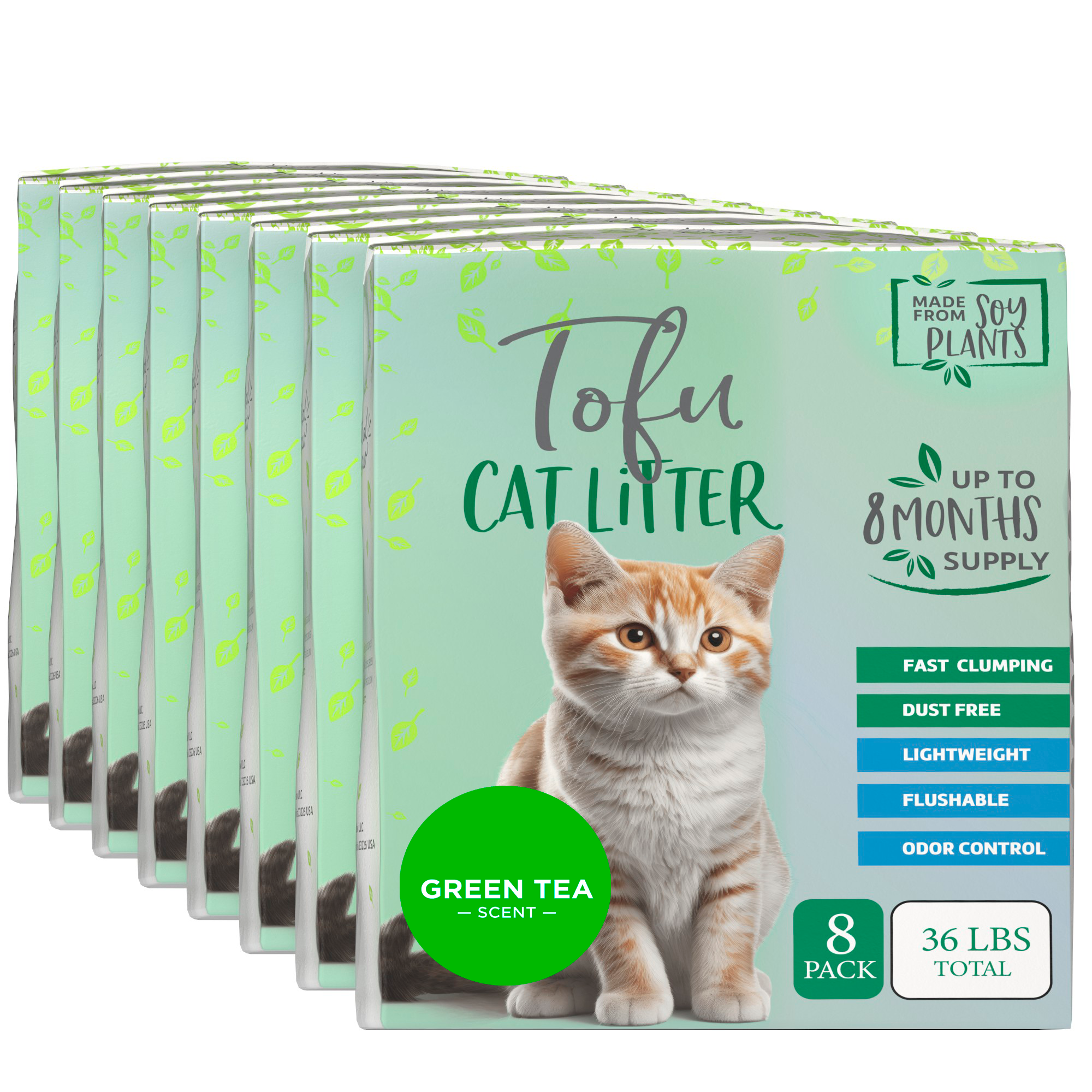 Natural Paw Pellet Tofu Cat Litter for Traditional & Sifting Litter Boxes