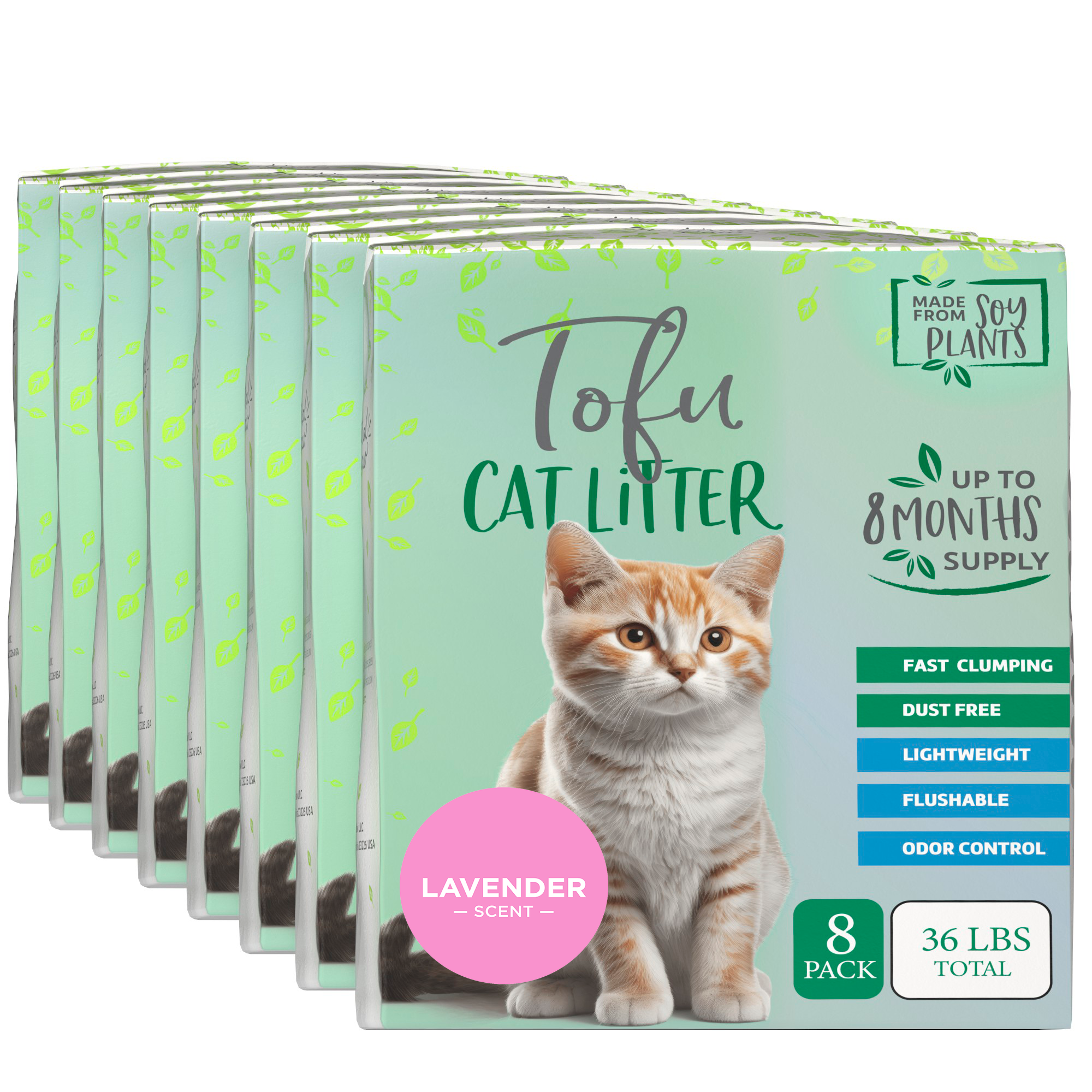Natural Paw Pellet Tofu Cat Litter for Traditional & Sifting Litter Boxes
