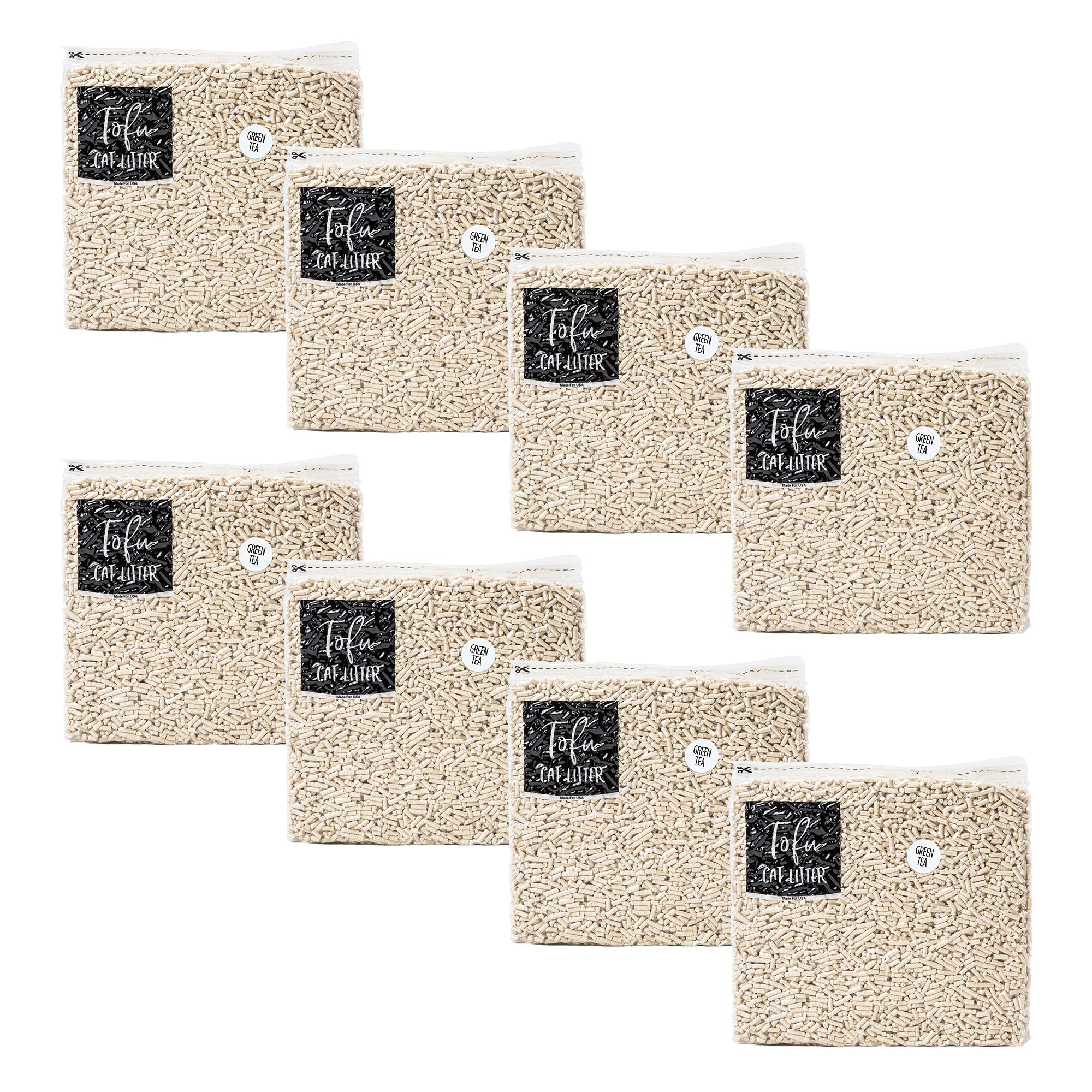 8 Pack Tofu Cat Litter  Multi-Cat (36lb)