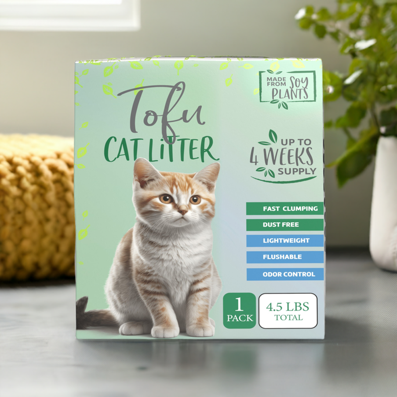 Natural Paw Pellet Tofu Cat Litter for Traditional & Sifting Litter Boxes