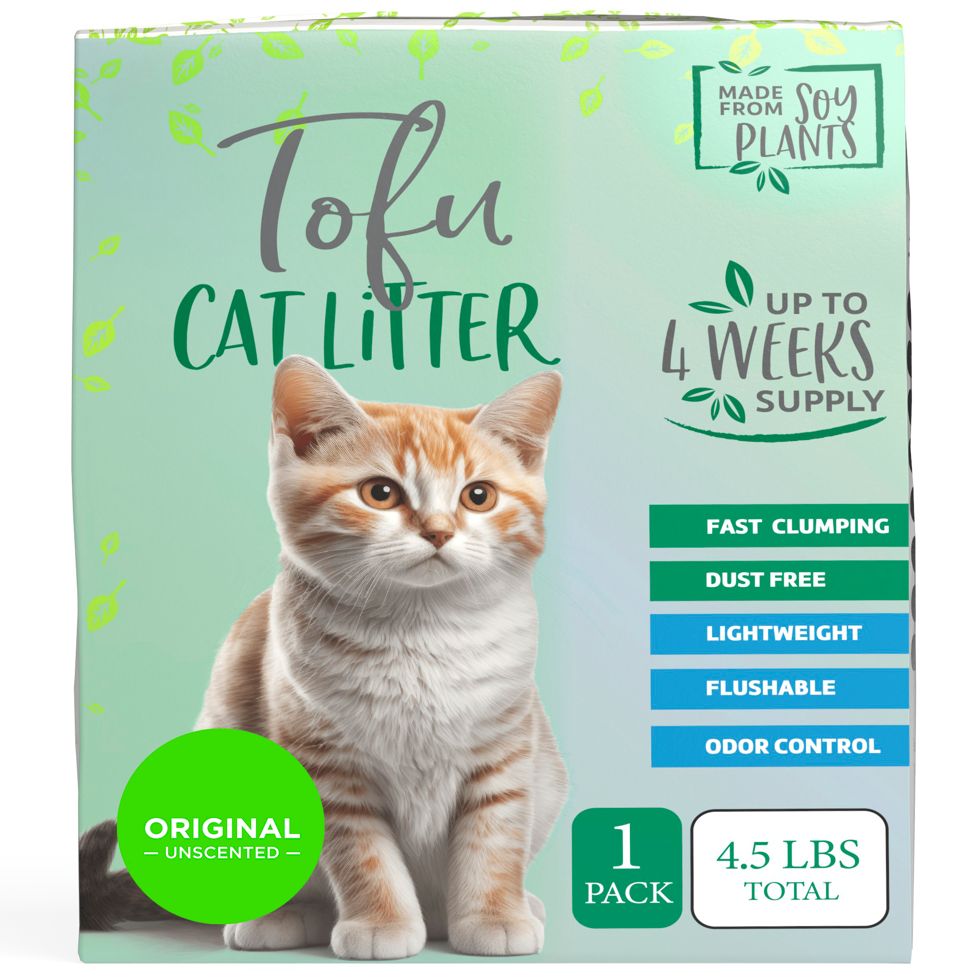 Natural Paw Pellet Tofu Cat Litter for Traditional & Sifting Litter Boxes