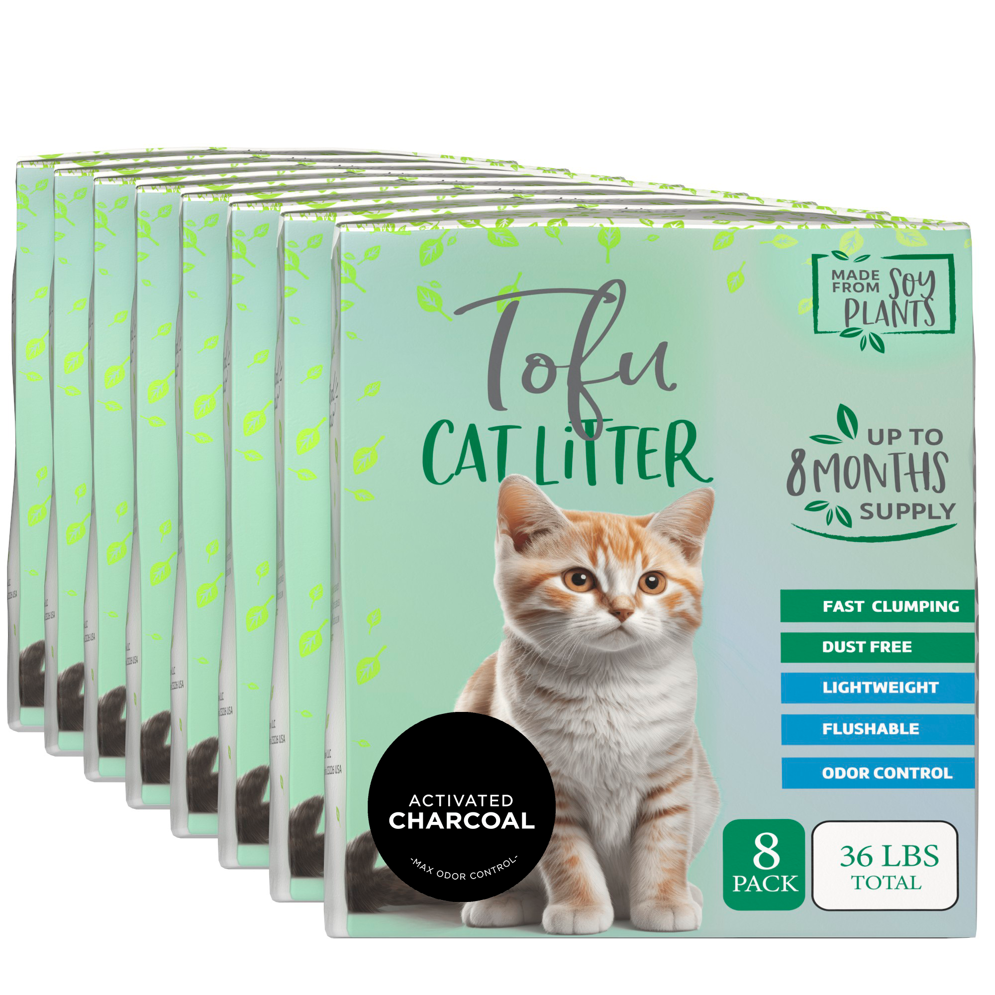 Natural Paw Pellet Tofu Cat Litter for Traditional & Sifting Litter Boxes