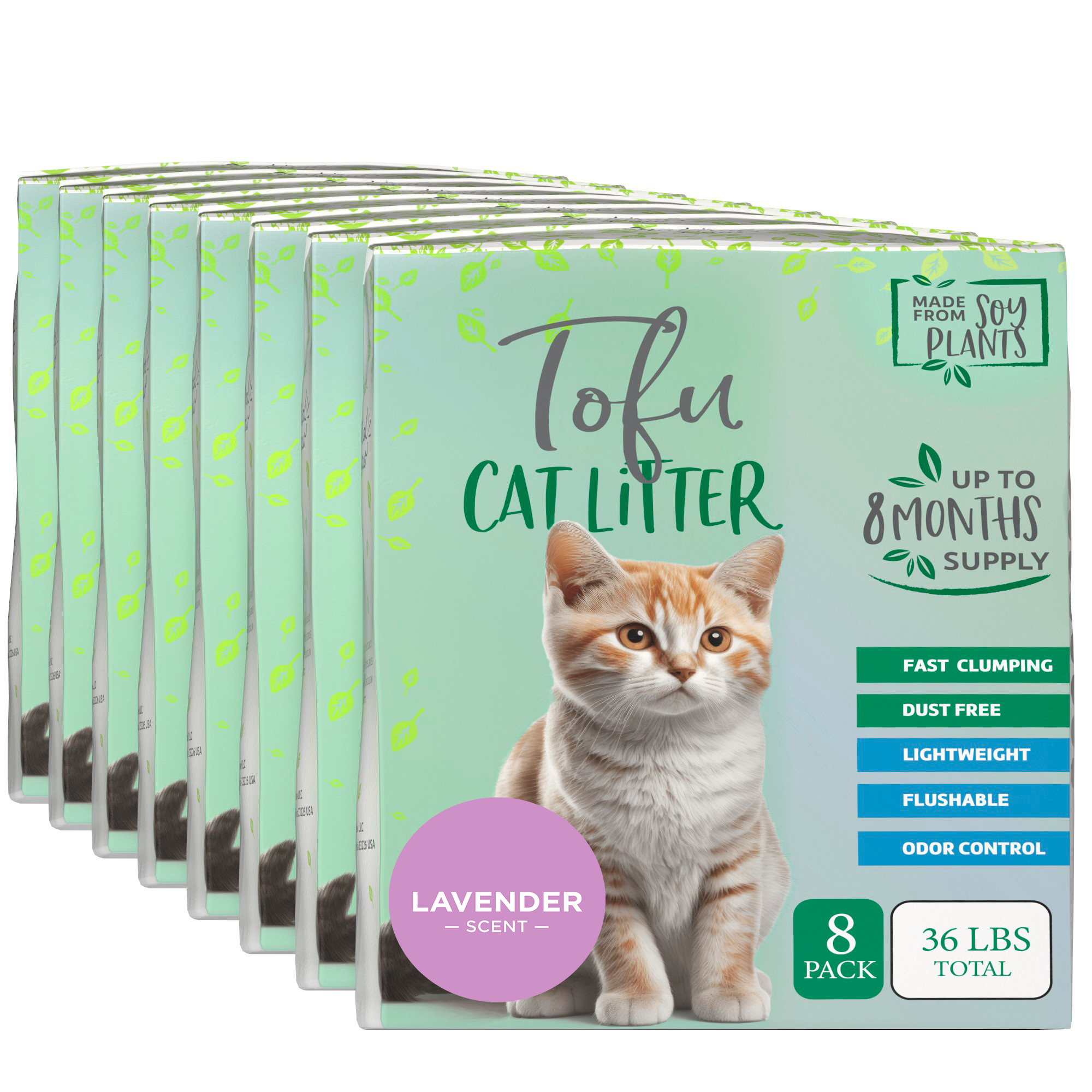 Natural Paw Pellet Tofu Cat Litter for Traditional & Sifting Litter Boxes
